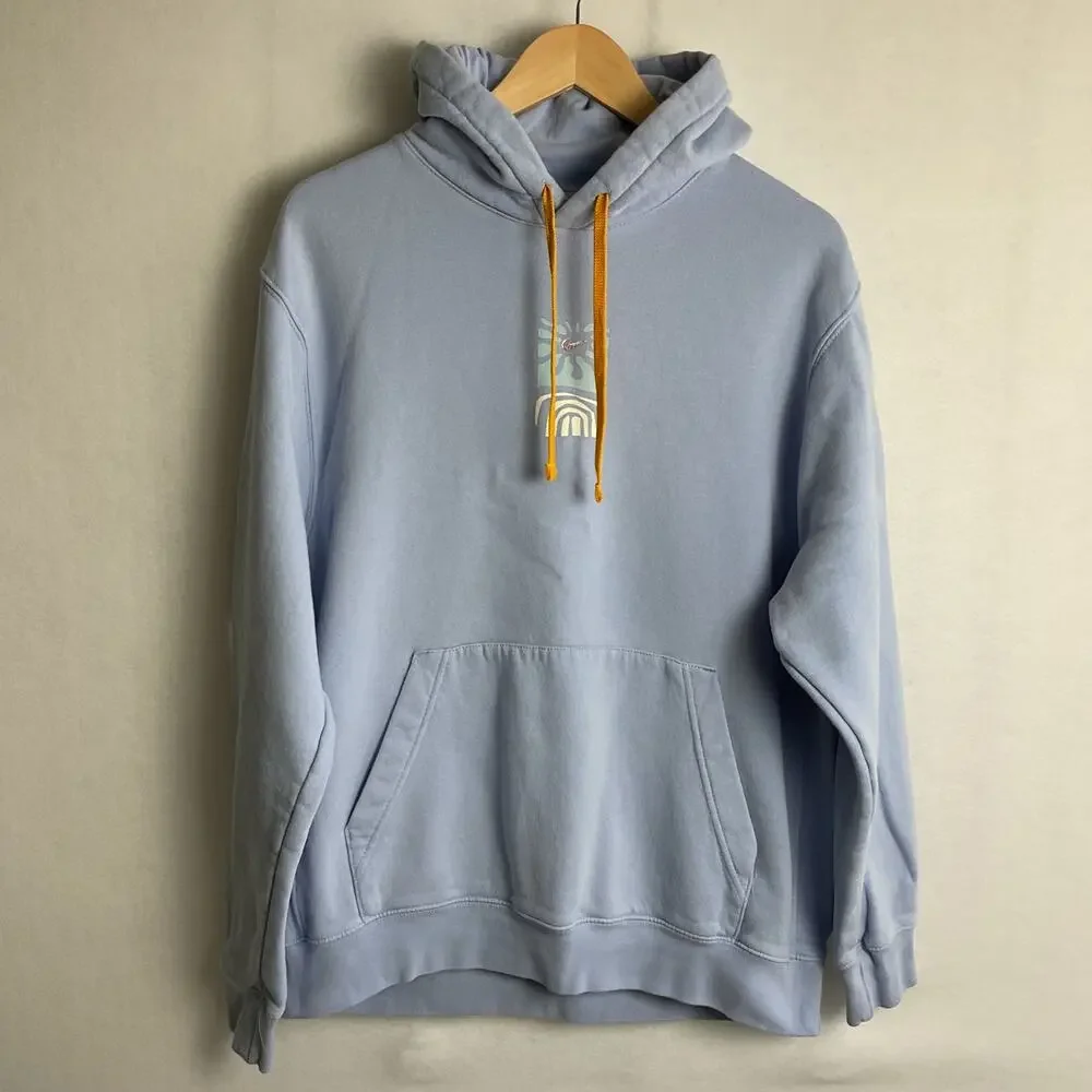 Nike Greetings From Fleece Embroidered Hoodie Blue Large